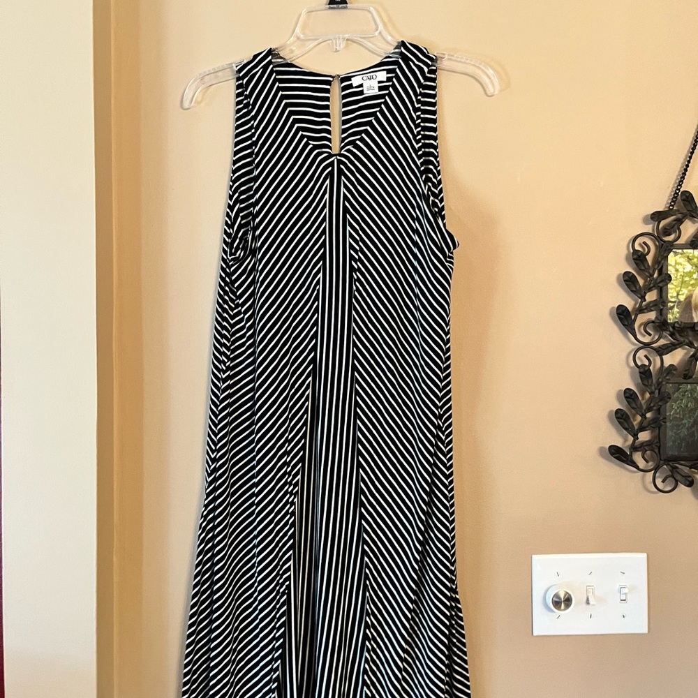 Black and white striped Cato dress